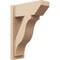Ekena Millwork 8-in W x 20-in D x 28-in H Funston Slat Rough Cedar Woodgrain TimberThane Outlooker, Primed Tan OUTUR080X20X28FST24RCPR - alternate 1